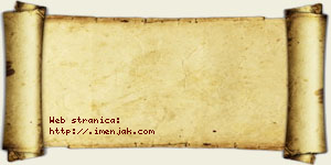 Nina Stamenković vizit kartica